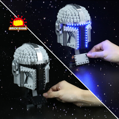 Brick Shine - LED Licht Set für Lego Star Wars The Mandalorian Helm 75328 (NEU)