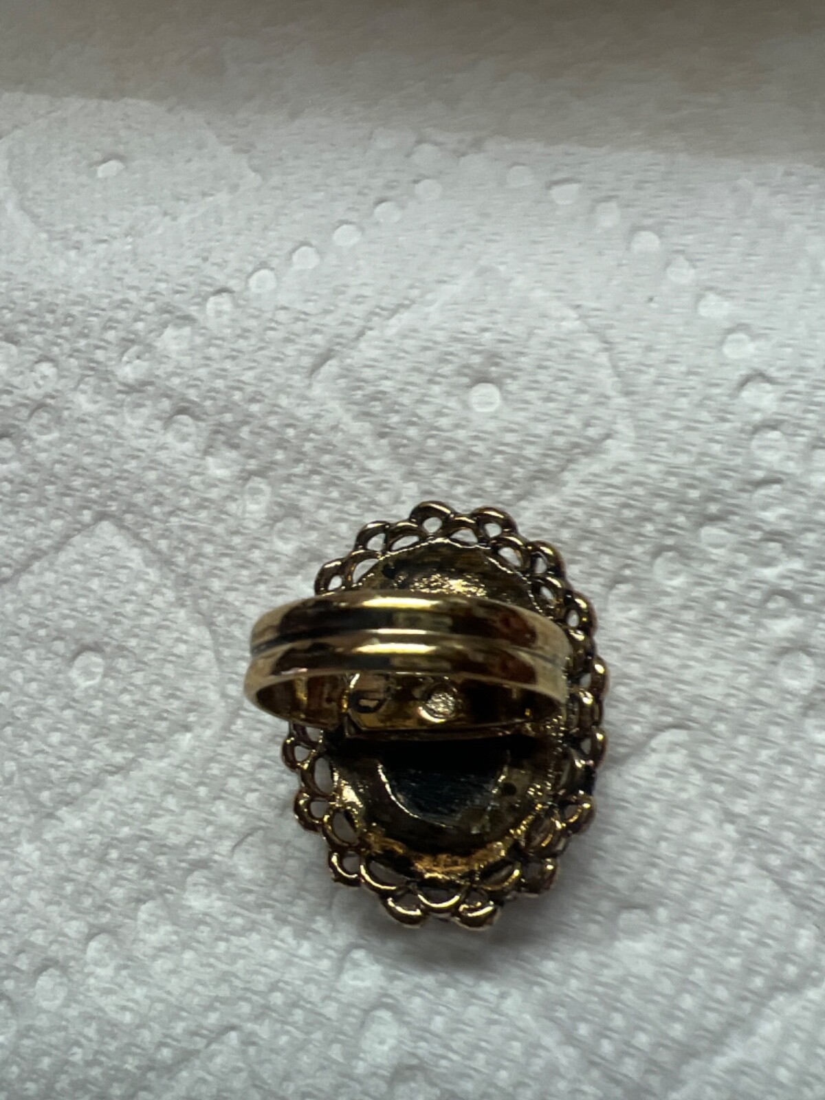large cameo adjustable ring - image 3