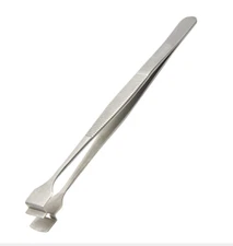 Crystal tweezers acid-proof and magnetic-proof stainless steel silicon wafer