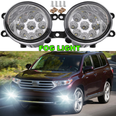 For 2008-2010 Toyota Highlander Replace Halogen Fog Lights Lamp Left Right Side