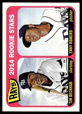 2014 Topps Heritage #259 Rays Rookie Stars (Tim Beckham / Enny Romero) RC Card