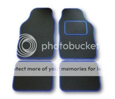Renault Koleos 2008 On  Universal Car Floor Mats Black Blue