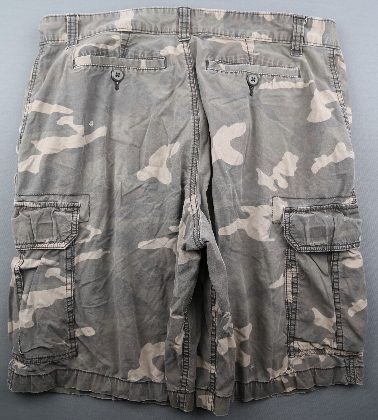 Men's Faded Glory Camo Cargo Shorts Stretch Brown Dis… Gem