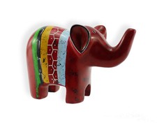 Budawi® Speckstein Deko Figur Elefant Statue Skulptur Glückselefant