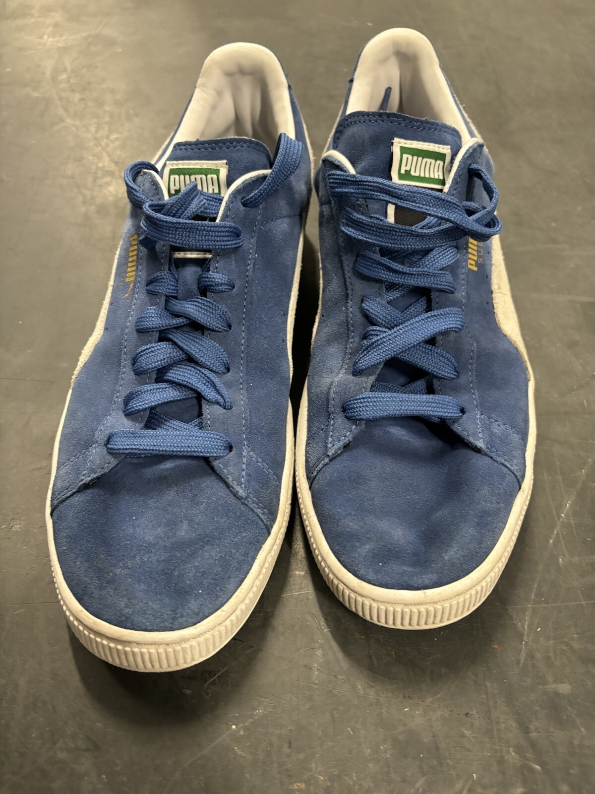 PUMA Suede Classic Olympian Blue Mens Size 9.5 with Green Tag