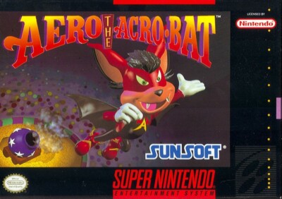 Aero the Acro-Bat Super Nintendo Snes Cleaned & Tested Authentic