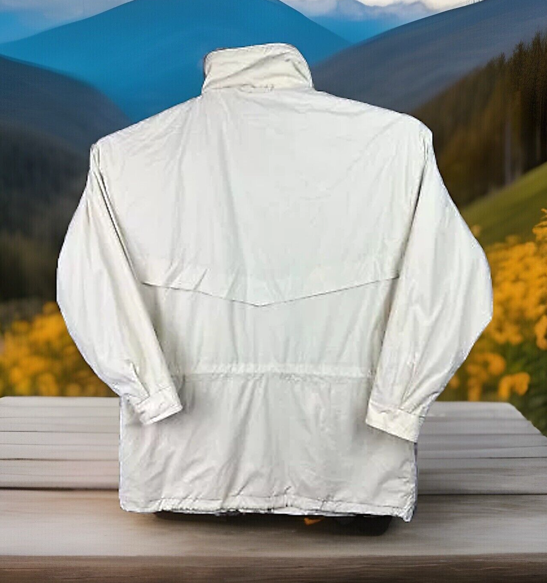 Vintage M maier-Adventure Aqua Guard Jacket Unisex 40 White Swiss