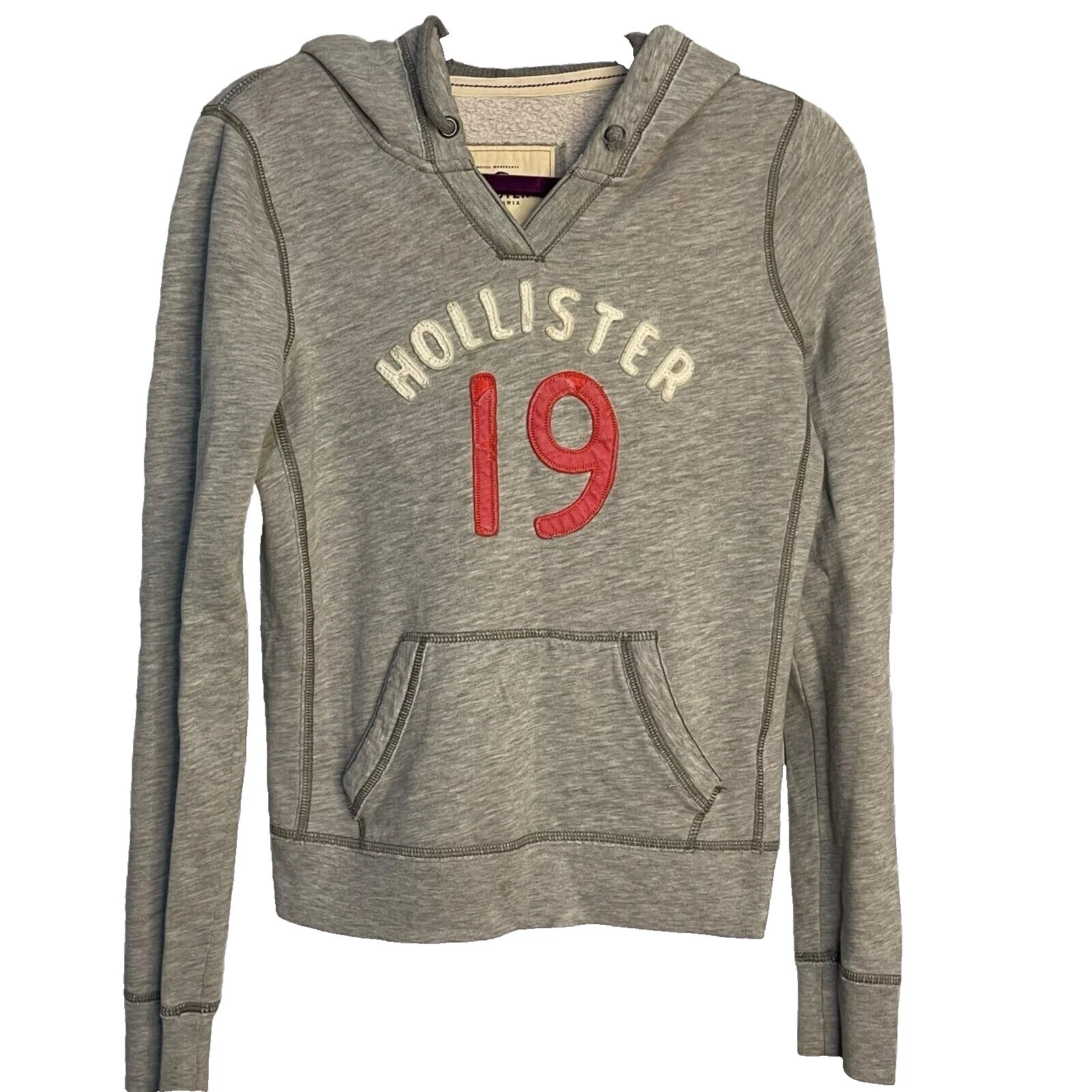 Толстовки и толстовки из однотонной хлопковой смеси для женщин Hollister