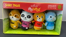 Hallmark Lot of 4 Plush Itty Bittys Shirt Tales Collection Rick Penny Tyg Digger