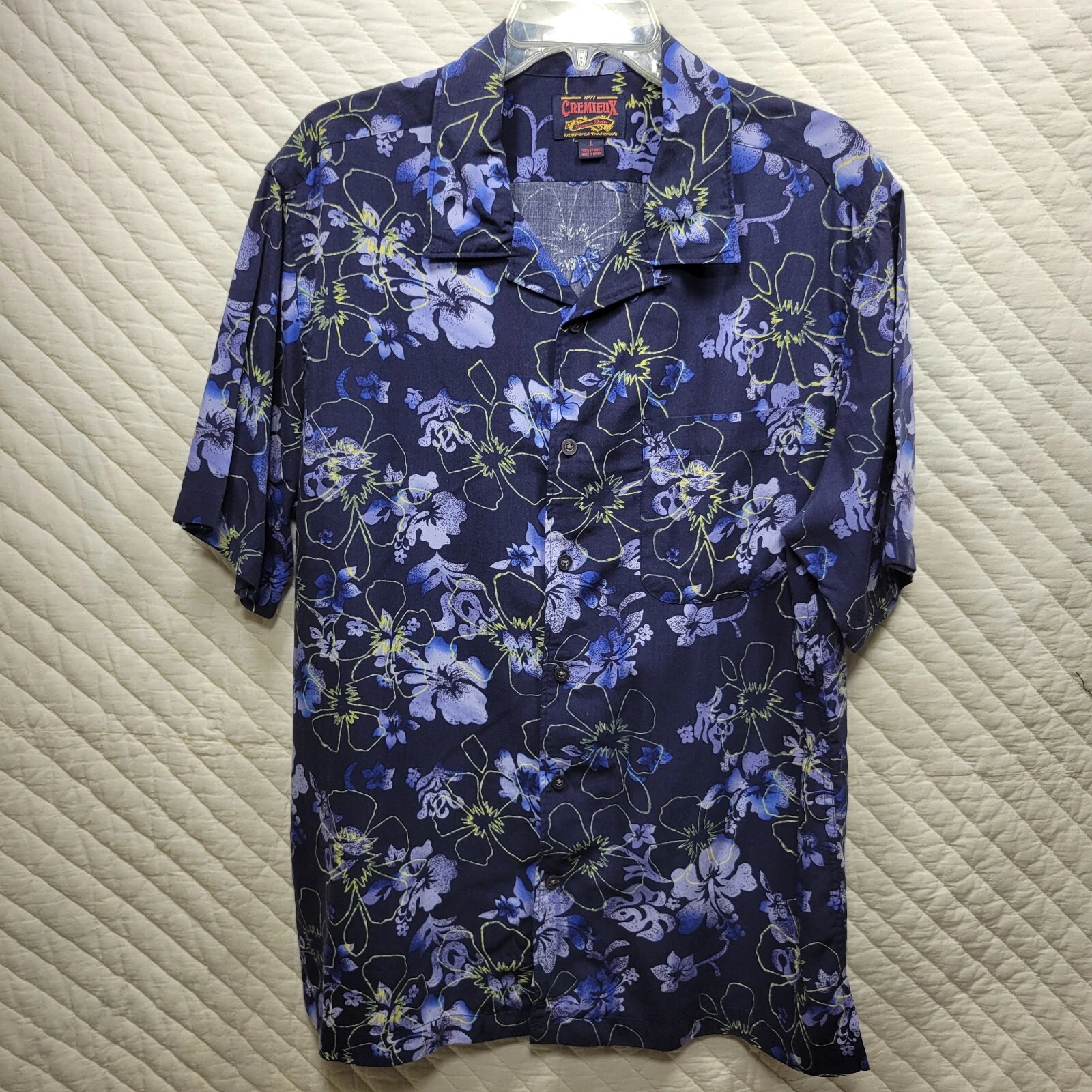 Daniel Cremieux Shirt Mens Sz Large Floral Stretch Soft Summer Casual Preppy
