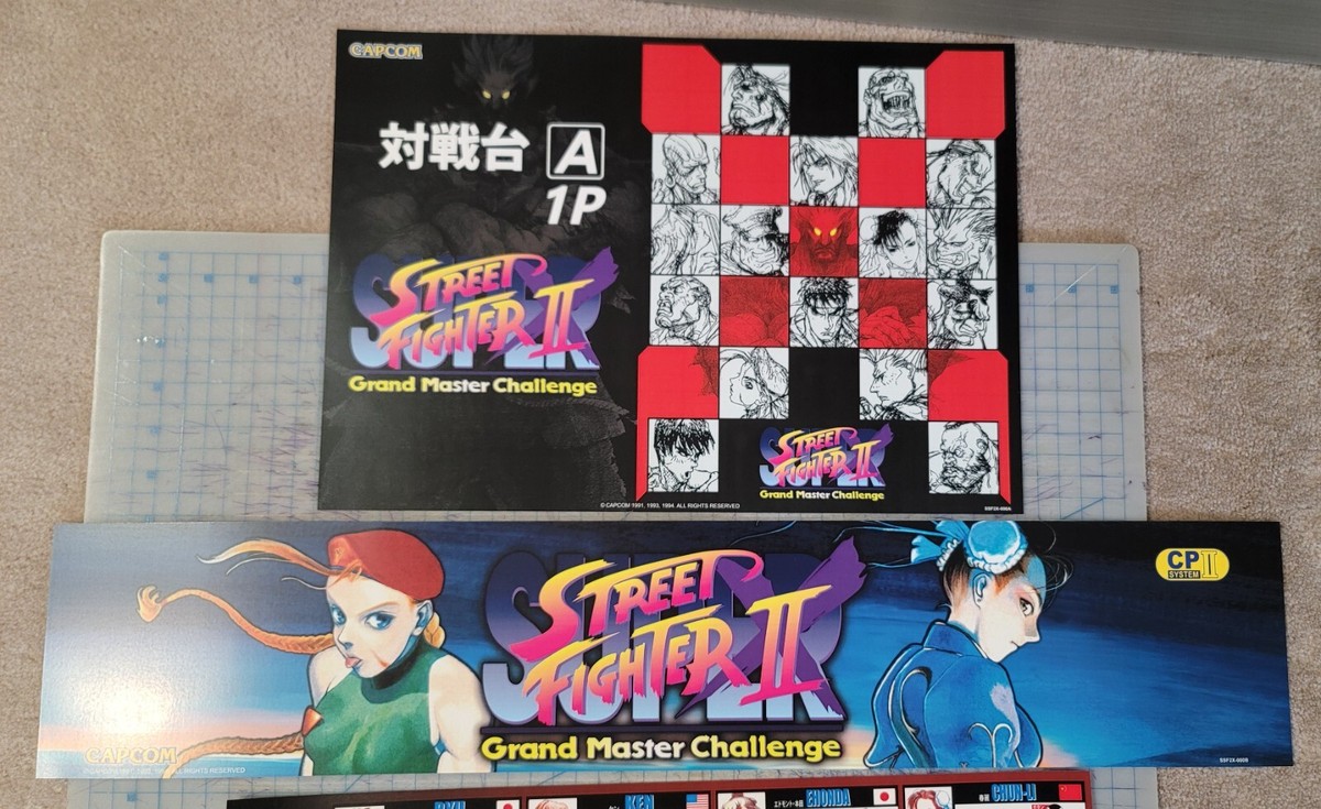 CAPCOM SUPER Street Fighter II X Grand Master Art Set for Taito