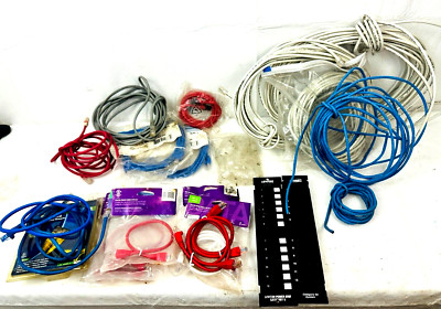Mix Lot of 24 pieces Assorted Cat-5 RJ45 Patch Cord Cables Connect Boards
