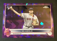 2022 Topps Chrome CONNOR SEABOLD #524 Sapphire Purple RC/10 Red Sox ⚾ Samsung 🦁