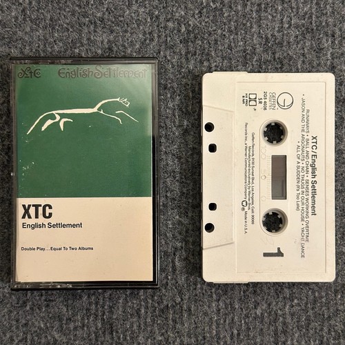XTC English Settlement Cassette Tape 1984 Geffen Reissue Double Length Album