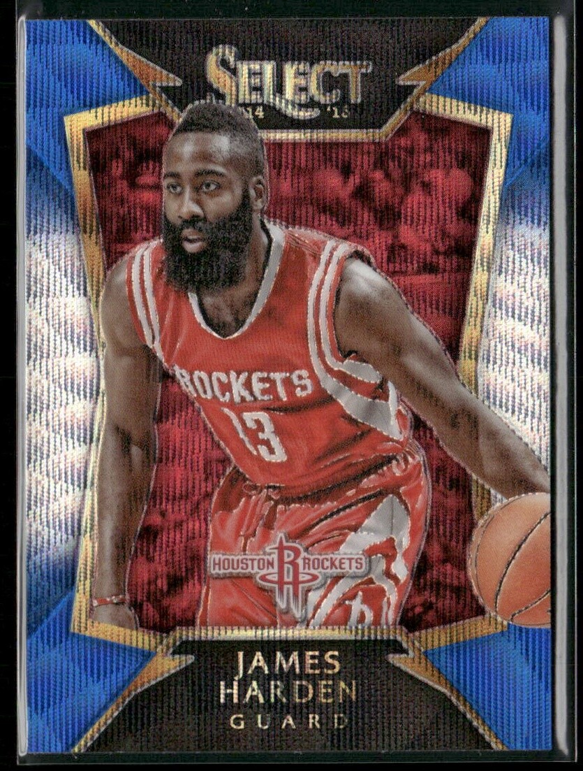 James Harden 2014-15 Panini Select Prizms Blue and Silver #26 - Houston Rockets