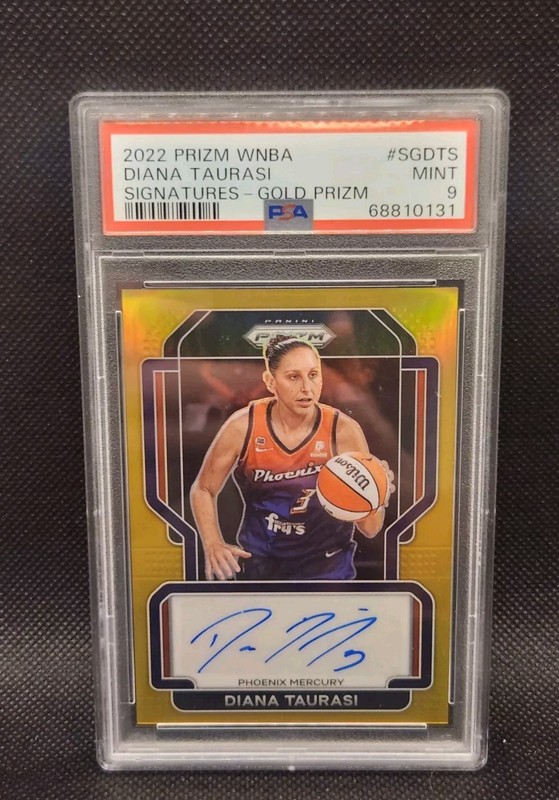 2022 Panini Prizm WNBA Signatures DIANA TAURASI Gold Prizm Auto /10 PSA 9 MT SSP