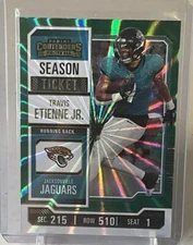 Travis Etienne Jr GREEN LAZER Color Match 2023 Contenders Green Shimmer