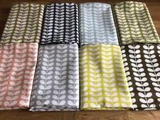 Image of Cushion Cover Made W/ Orla Kiely Linear Tiny Stem Lightweight Cotton Fabric New