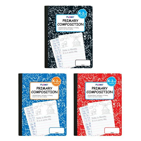 FLOMO Primary Ruled Composition Notebook 12 Notebooks for sale online