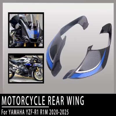 R1 Side Winglet Fixed Wing Spoilers Fairing For Yamaha YZF R1 YZF R1M ...