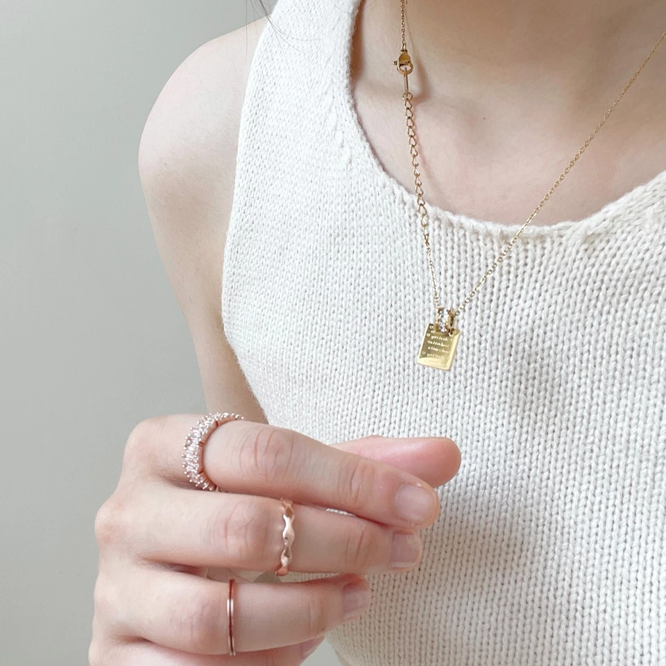 Priscilla&Lawrence Destiny Soulmate 18KGP Necklace - Imagem 3 de 4