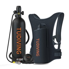 Portable Scuba Tank Support 30-45 Minutes Breath,Refillable Tank with Compressor