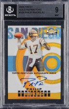 2004 FINEST GOLD REFRACTORS #109 PHILIP RIVERS BGS 9