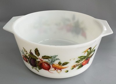Vintage JAJ Pyrex große Auflaufform Toskana oder Markt Garten Wurzel Gemüse