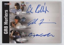 2008 PROjections Black 50 22/50 Jordan Zimmermann Casey Weathers #RZW Auto nd3