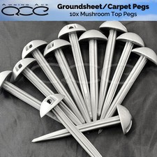 10x Awning Groundsheet Carpet Mushroom Top Pegs