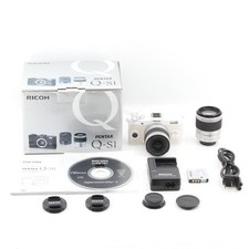 805shot【MINT w/Box】PENTAX Q-S1 Digital Camera White 02 06 Lenses From JAPAN