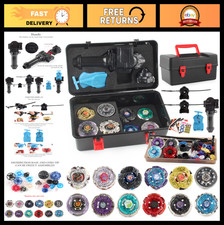 12 Metal Fusion Spinning Tops  3 Launchers - Gyro Battling Set for Kids 6 