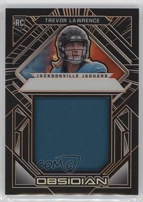 2021 Panini Obsidian Electric Etch Orange 6/75 Trevor Lawrence Rookie RC uk2