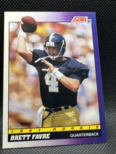 1991 Score Brett Favre #611 (RC) Green Bay Packers MVP HOF Iron Man Pro Bowlx11!