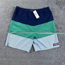 Vineyard Vines Performance Printed Chappy 7" Swim Trunks Mens XL Lined Striped