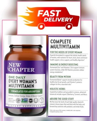 New Chapter Every Woman s One Daily Whole Food Fermented Multivitamin Beauty 24c