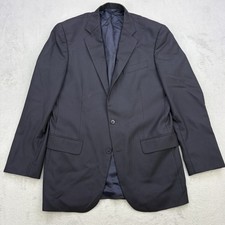 Brooks Brothers Blazer Mens 42R Navy Blue Herringbone 1818 Madison Saxxon Coat