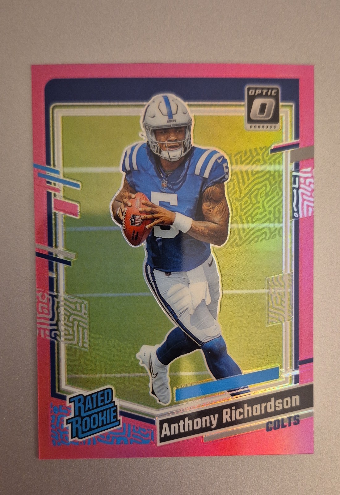 2023 Panini Donruss Optic - Rated Rookie Anthony Richardson #247 Pink Prizm (RC)