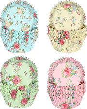 Floral Standard Cupcake Liners 400 Count Colorful Paper Baking Cups Food Grade