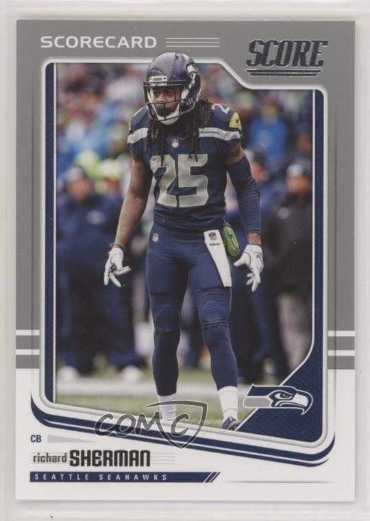 2018 Score Scorecard Richard Sherman #291 c4h
