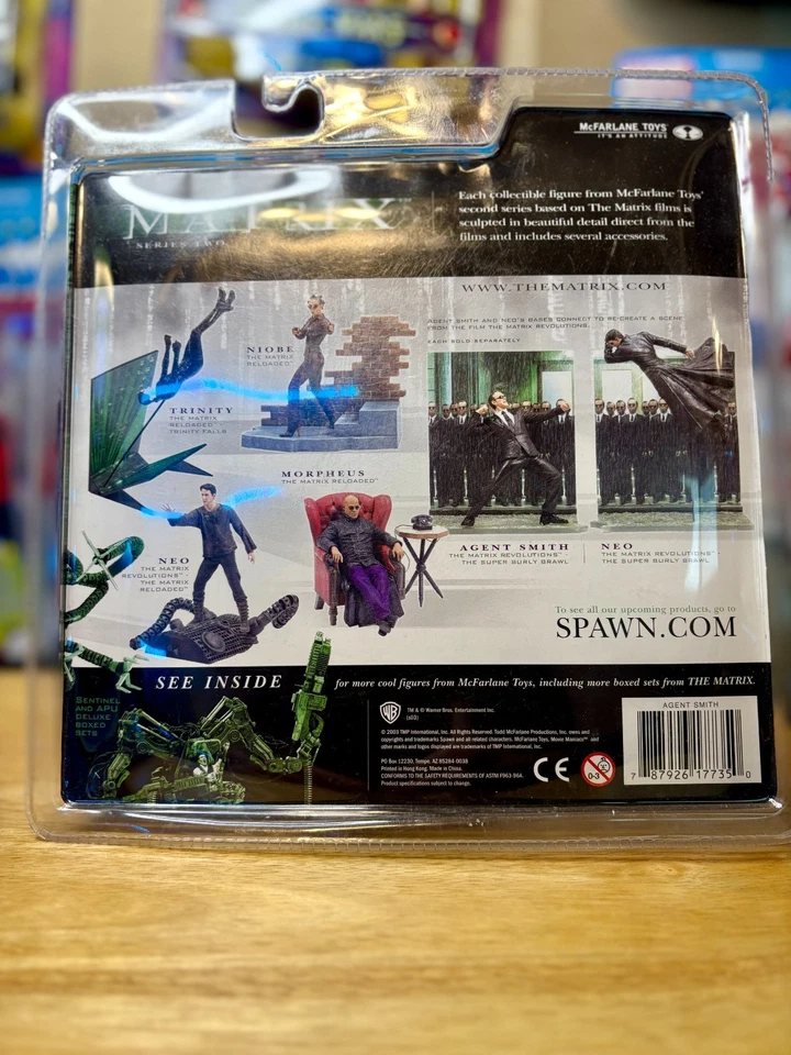 Boneco de ação McFarlane The Matrix Revolutions série 2 Agent Smith lacrado em perfeito estado - Imagem 3 de 3