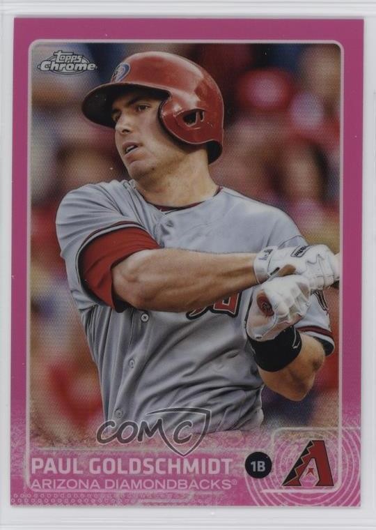 2015 Topps Chrome Pink Refractor Paul Goldschmidt #106 7d0