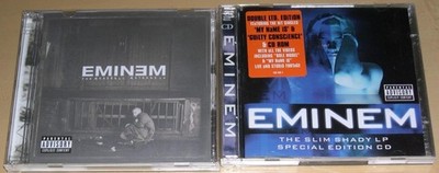EMINEM - Slim Shady LP (Special Ed) / Marshall Mathers LP (CDs, Lot of 2) VG+