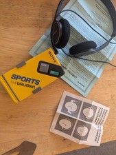 Sony Sports Yellow Walkman Radio SRF-4 FM/AM tested