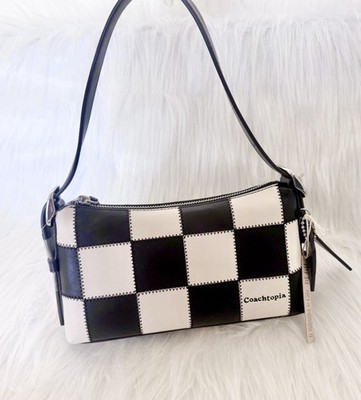 Coach Coachtopia Alter Ego Small Slouchy Shoulder Bag Checkerboard CGQ32 NWT