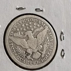 1908 O Barber Silver Quarter With Good Detail