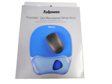 Fellowes Crystals Gel Mousepad Wrist Rest-CRC91141