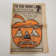 The Black Panther Newspaper Oct 31 1970 Vol V No 18 Emory Douglas Halloween Art