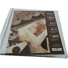 50 Pk The Paper Studio Strap Hinged Refill Pages & Sleeves 12x12 Scrapbook Album
