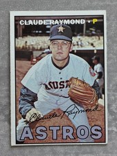 1967 Topps CLAUDE RAYMOND Astros "Zipper Fly Down" Funny Real Baseball Card #364